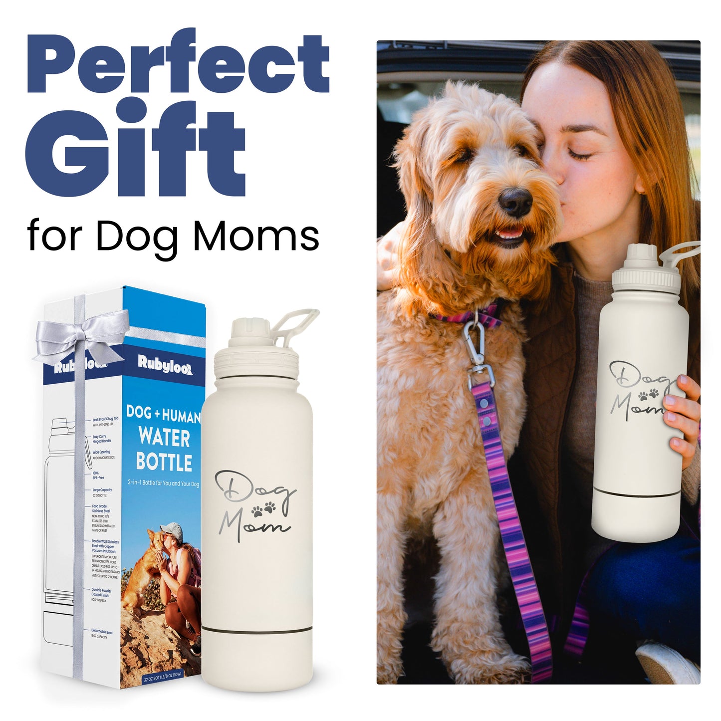 The Trail Buddy Dog + Human Water Bottle