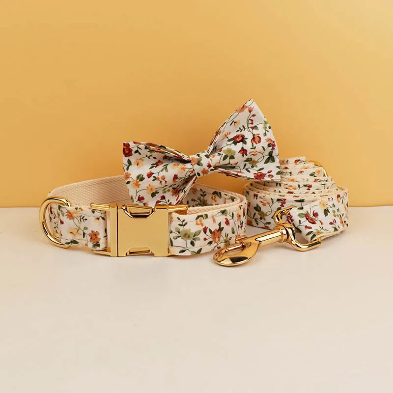Wildflower Dog Collar, Harness & Leash Sets