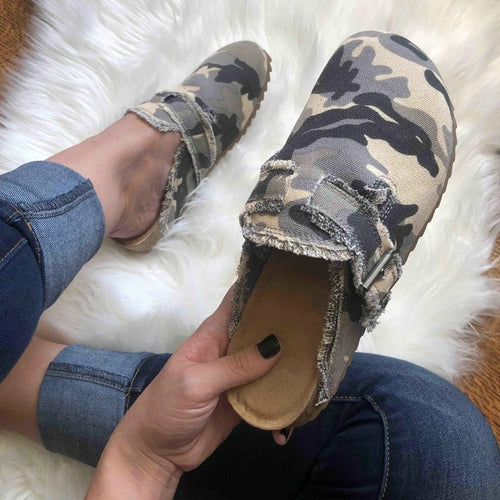 Bridle & Bone Canvas Ranch Slip-On Loafers