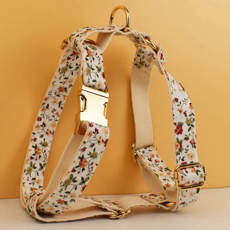 Wildflower Dog Collar, Harness & Leash Sets