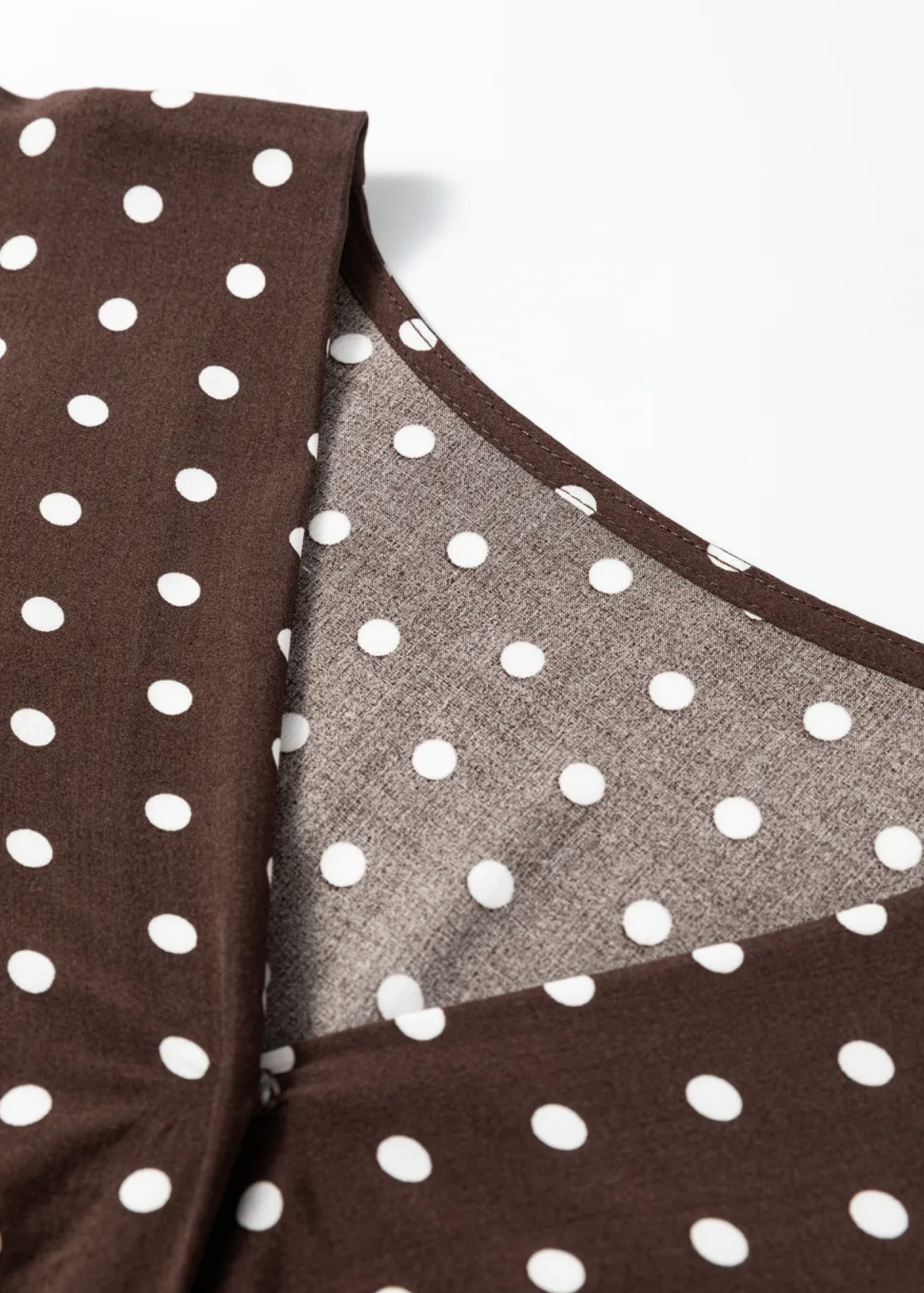 Chocolate & Charm Ruffle Mini Dress