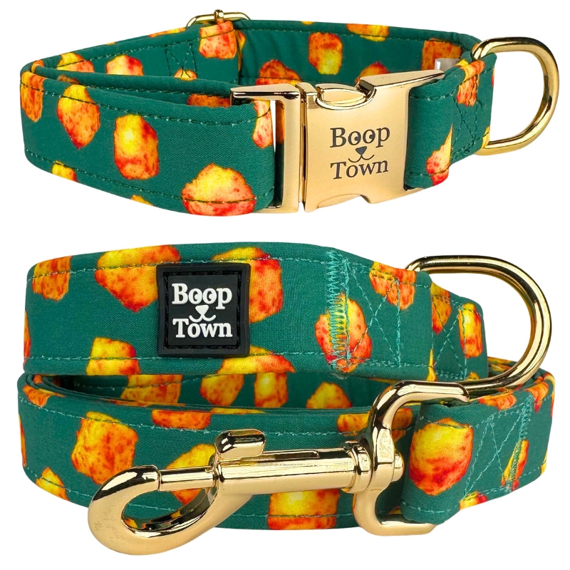 Going to Town Matching Dog Collar & Leash Set