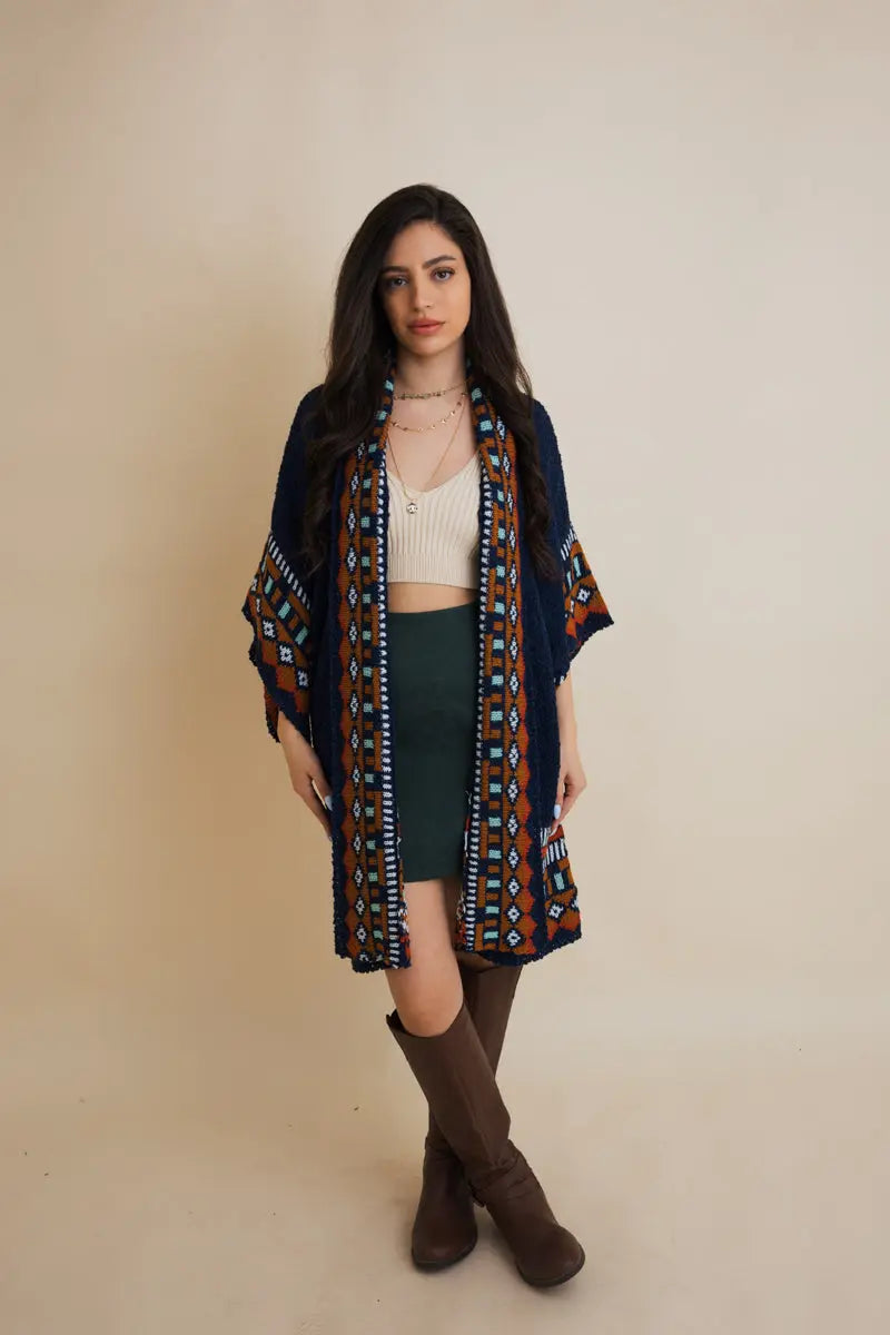 The Painted Desert Tapestry Ruana