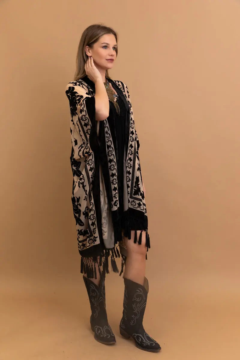 The Velvet Mesa Tapestry Kimono