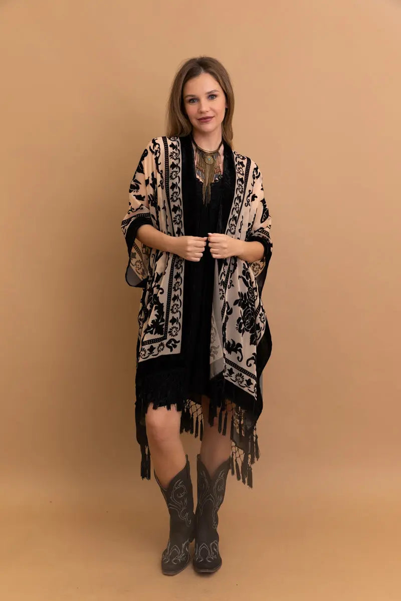 The Velvet Mesa Tapestry Kimono