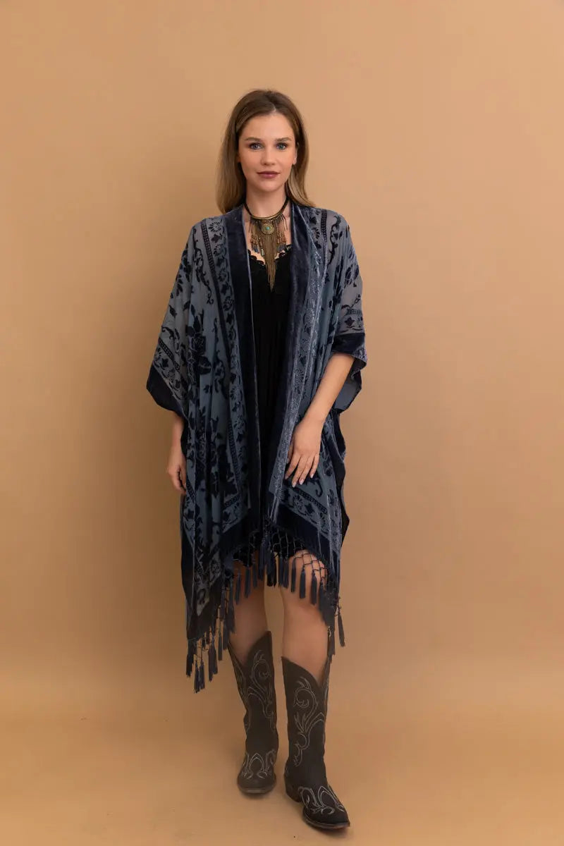The Velvet Mesa Tapestry Kimono