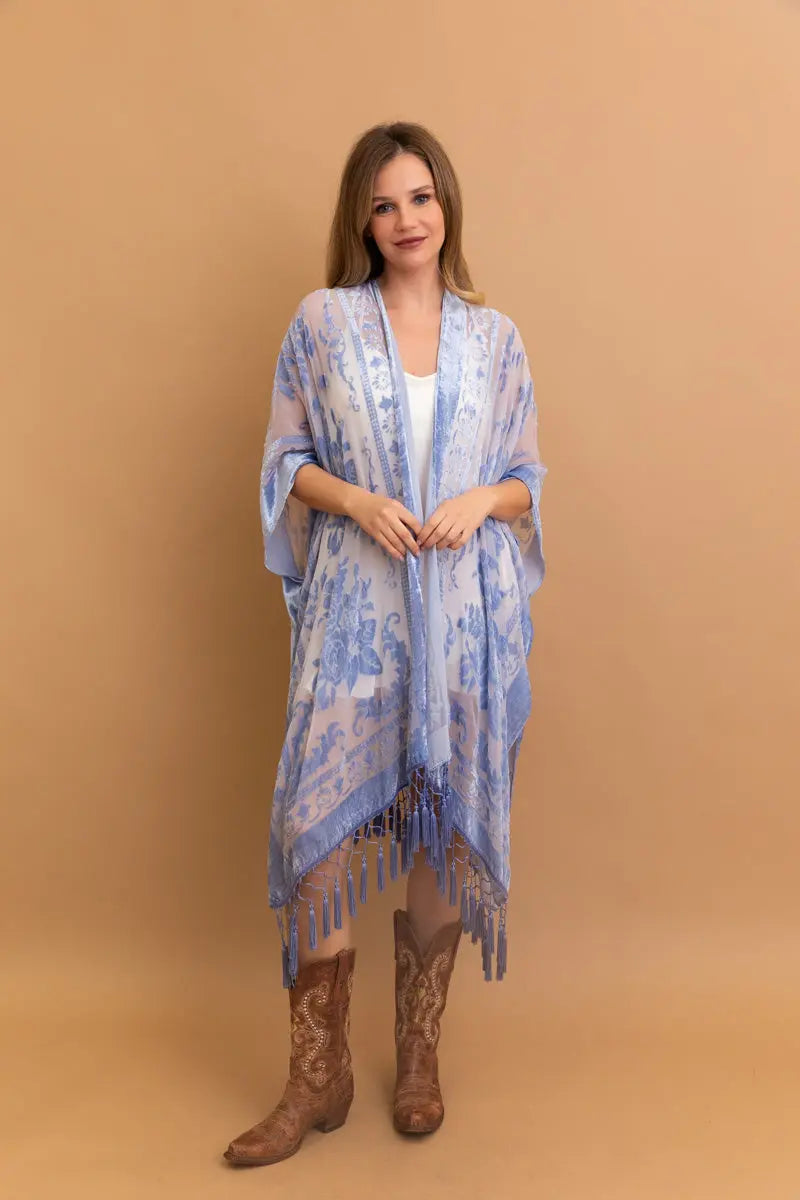 The Velvet Mesa Tapestry Kimono