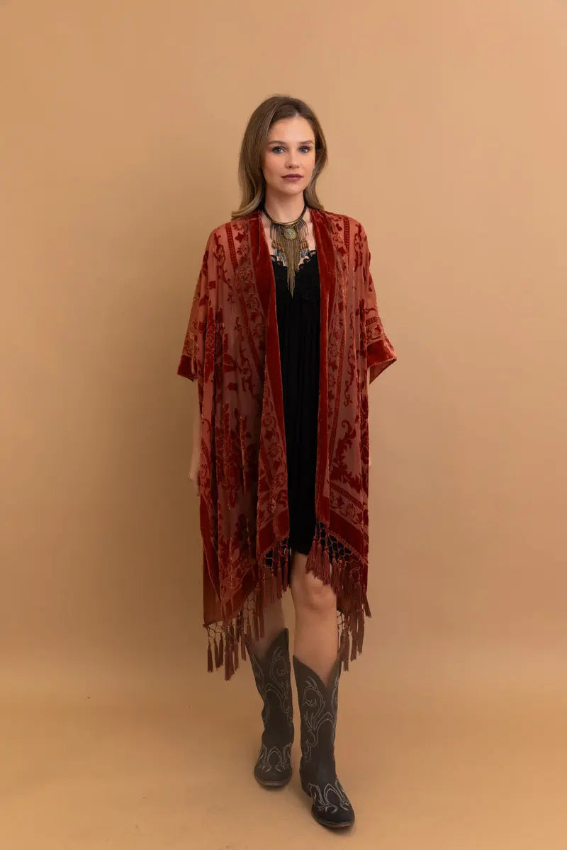 The Velvet Mesa Tapestry Kimono