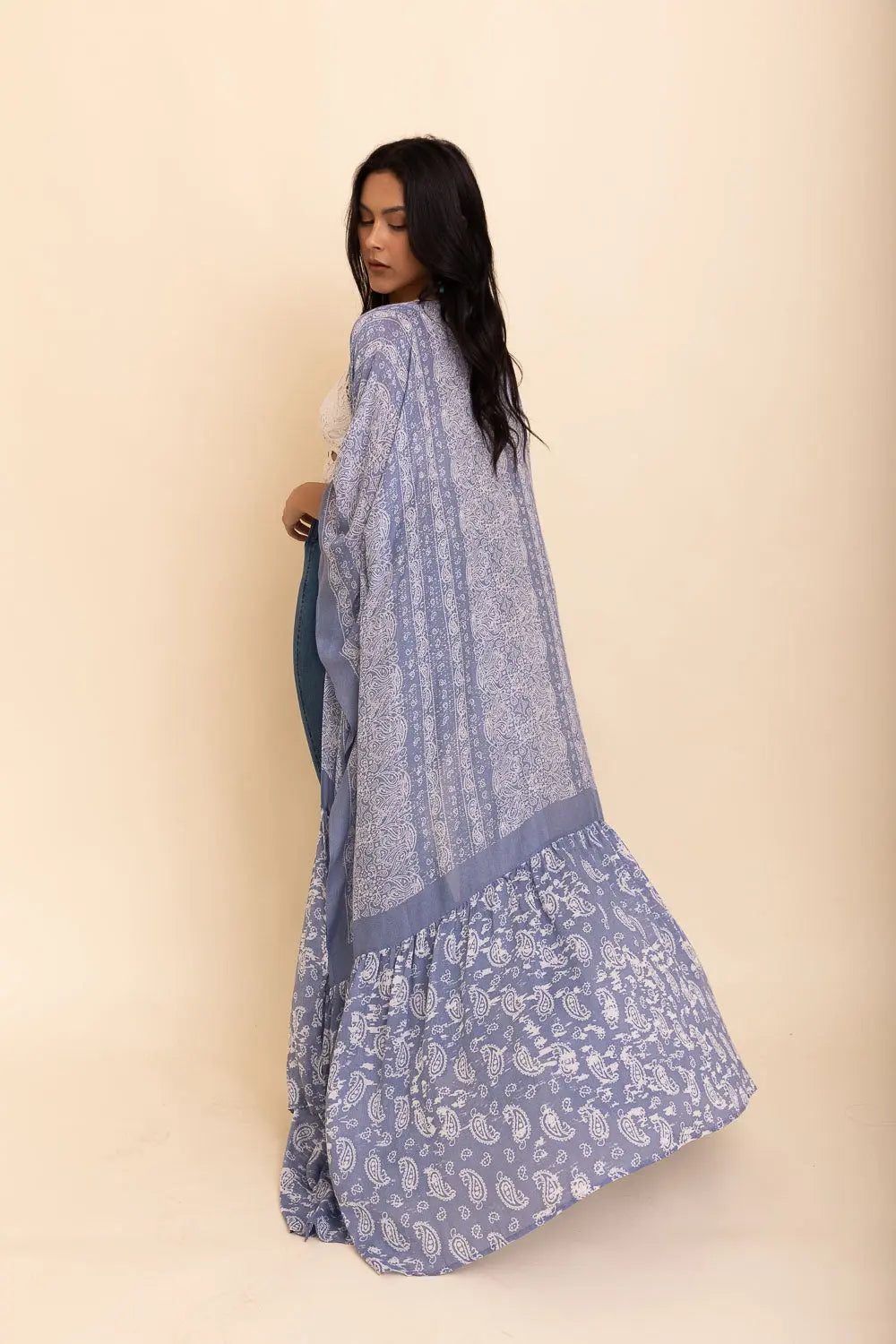The Desert Drift Paisley Kimono