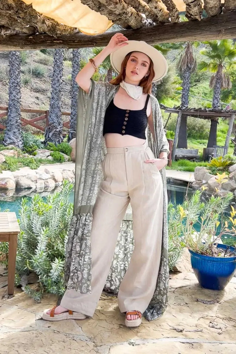 The Desert Drift Paisley Kimono