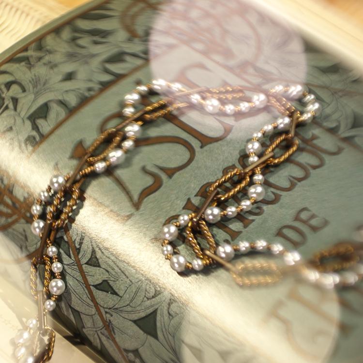 Perle Tressée Pearl Chain Bracelet