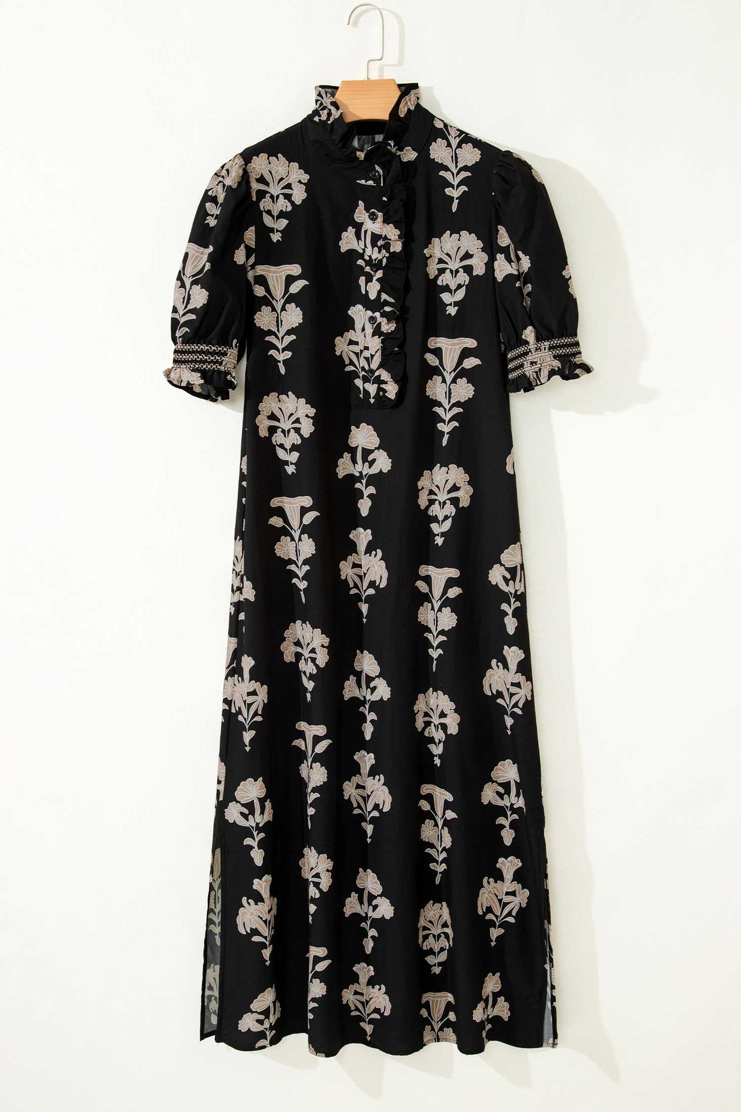 Midnight Meadow Floral Maxi Dress