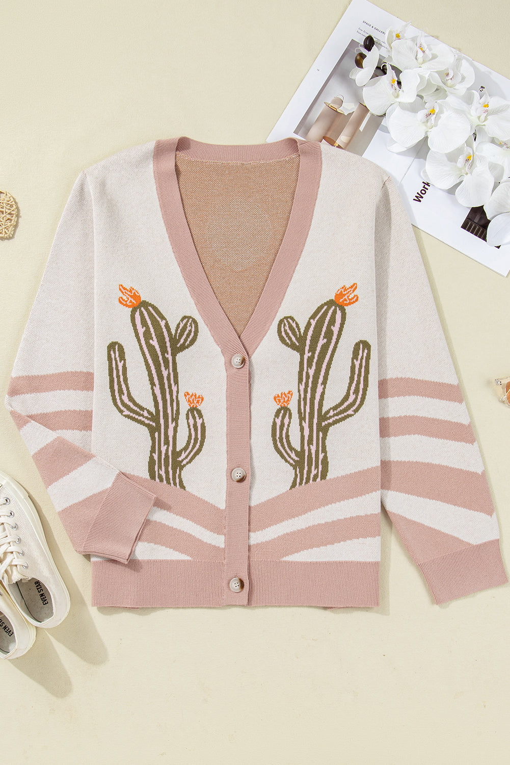 Desert Bloom Cactus Cardigan