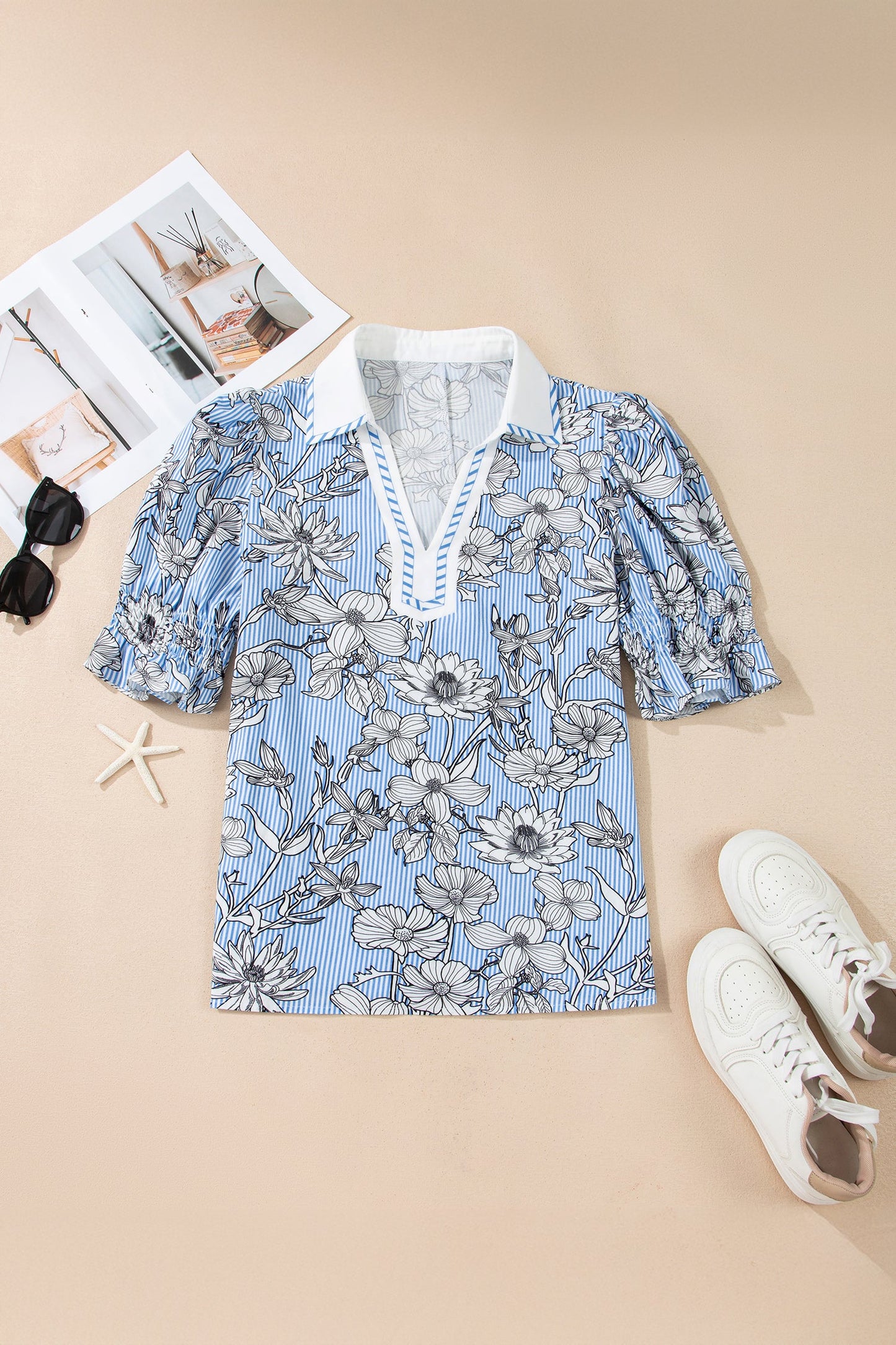Bluebell Ranch Floral Blouse