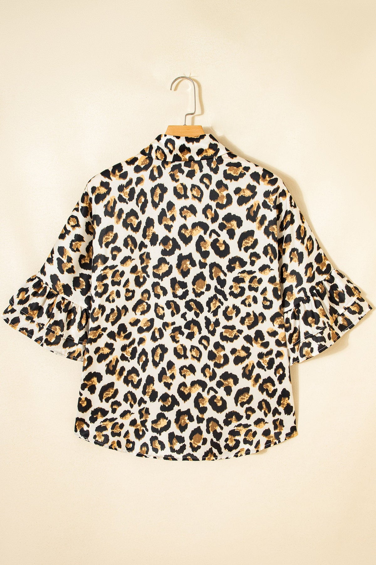 Untamed Charm Leopard Ruffle Blouse