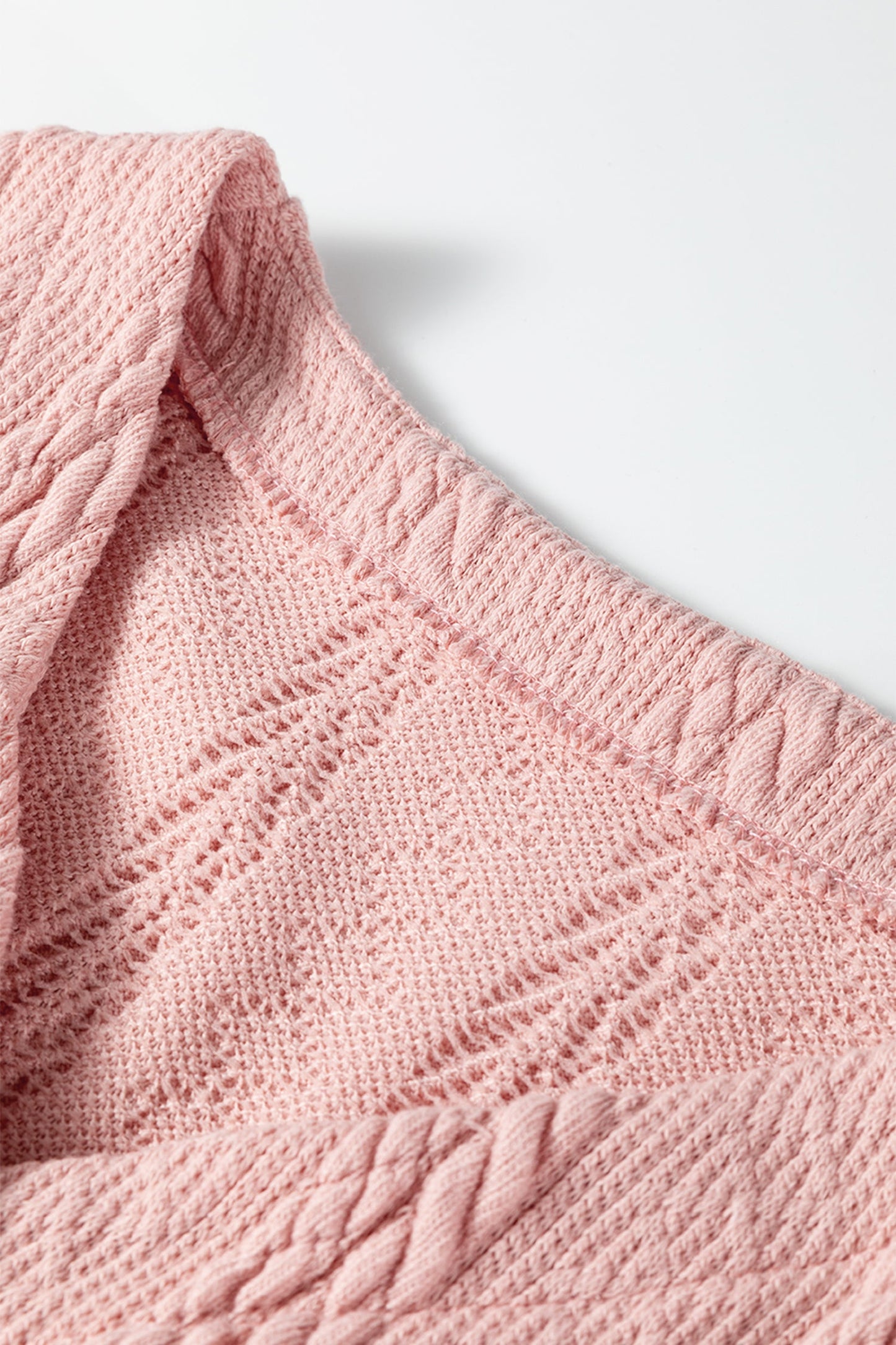 Blush & Cozy Cable Knit Cardigan Set