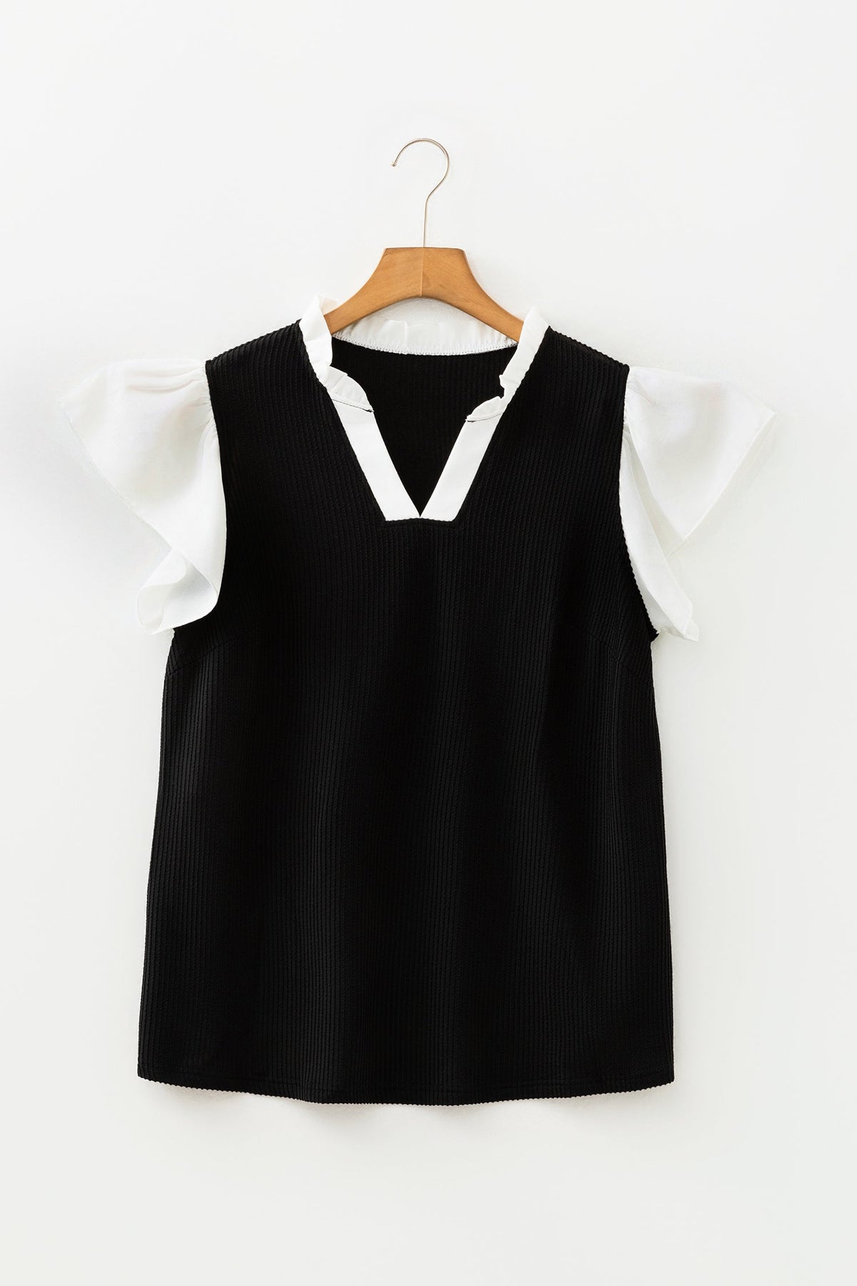 Ranch Day Contrast Ribbed Top
