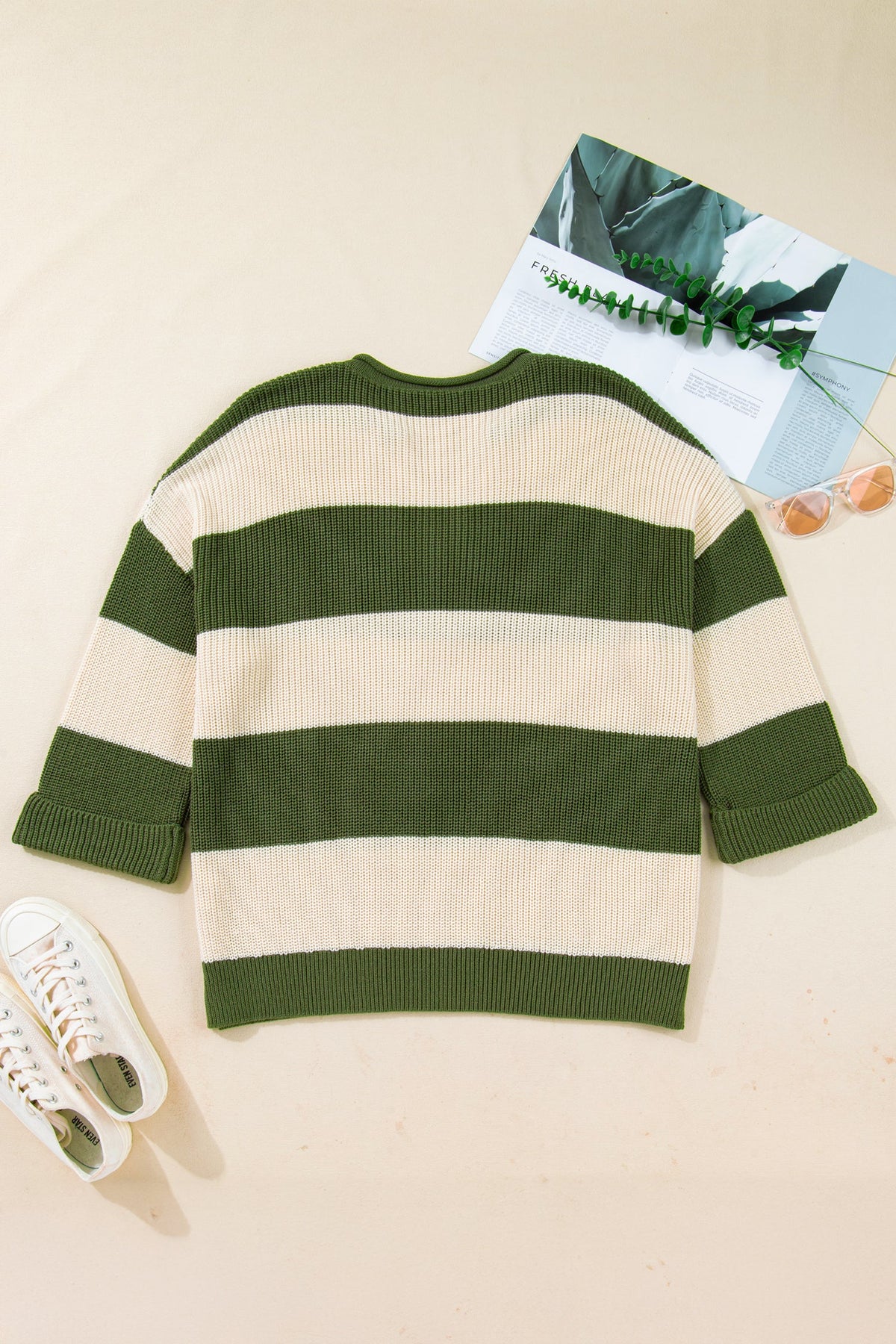 Sagebrush Stripe Knit Sweater