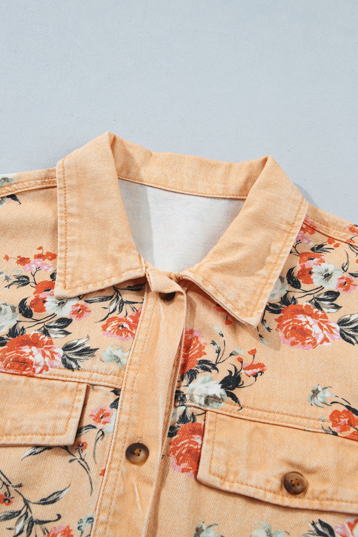 Wildflower Trails Floral Denim Jacket
