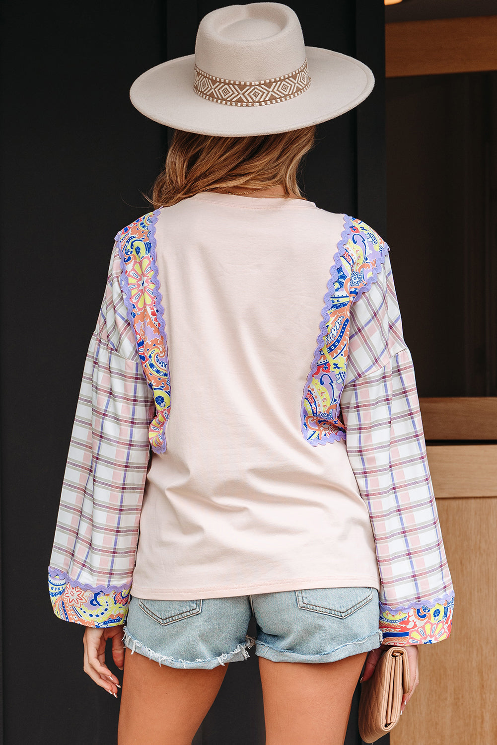 Prairie Patchwork Puff Sleeve Top
