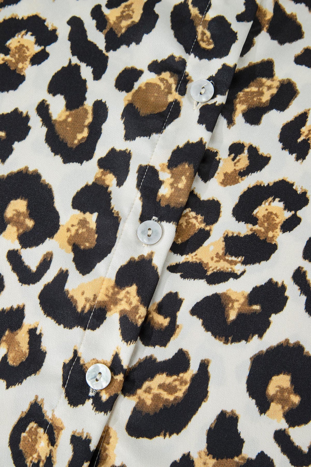 Untamed Charm Leopard Ruffle Blouse