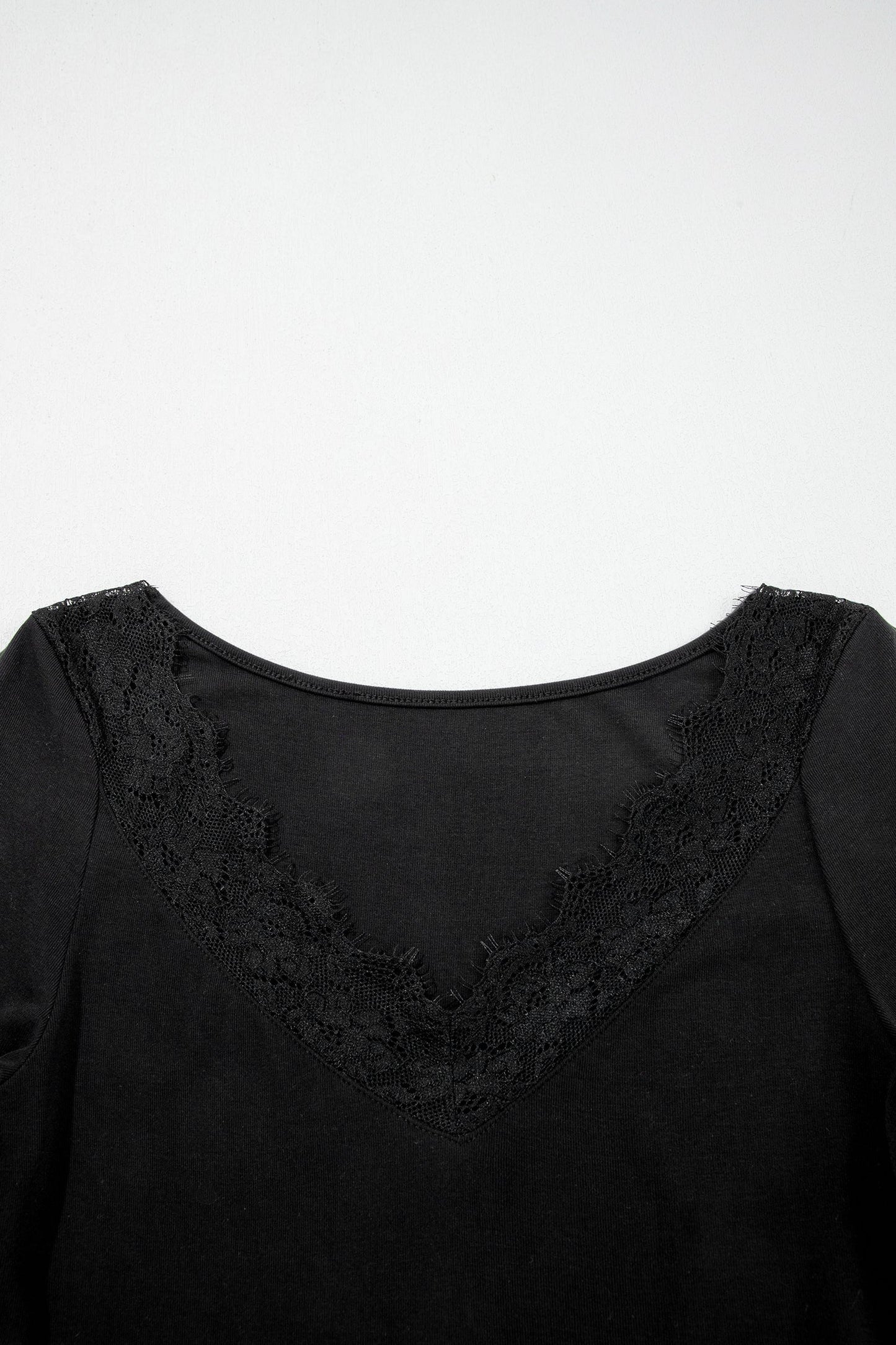 Midnight Lace V-Neck Top