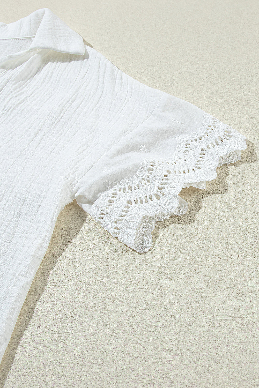 Southern Grace Eyelet Gauze Blouse