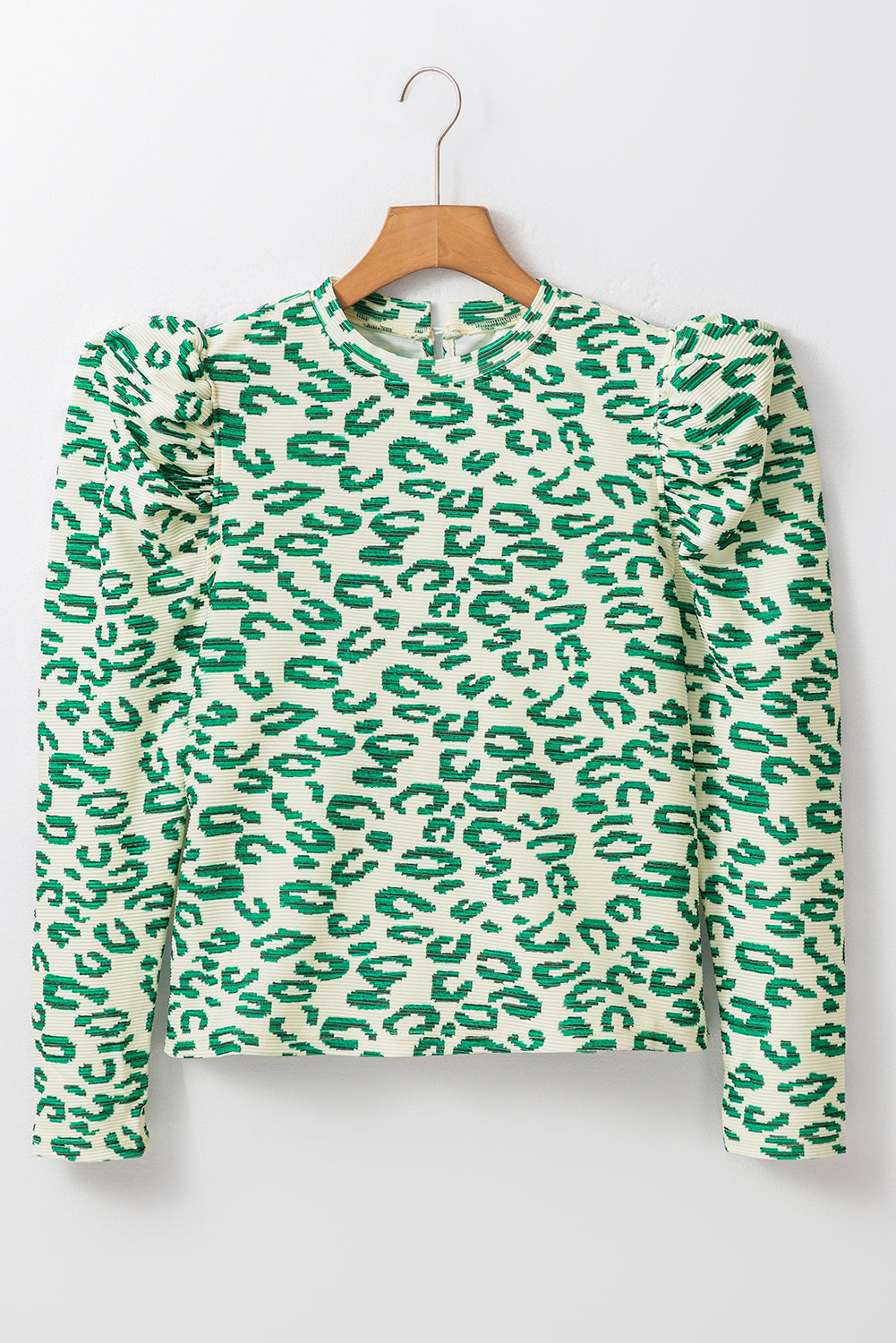 Emerald Wild Puff Sleeve Top