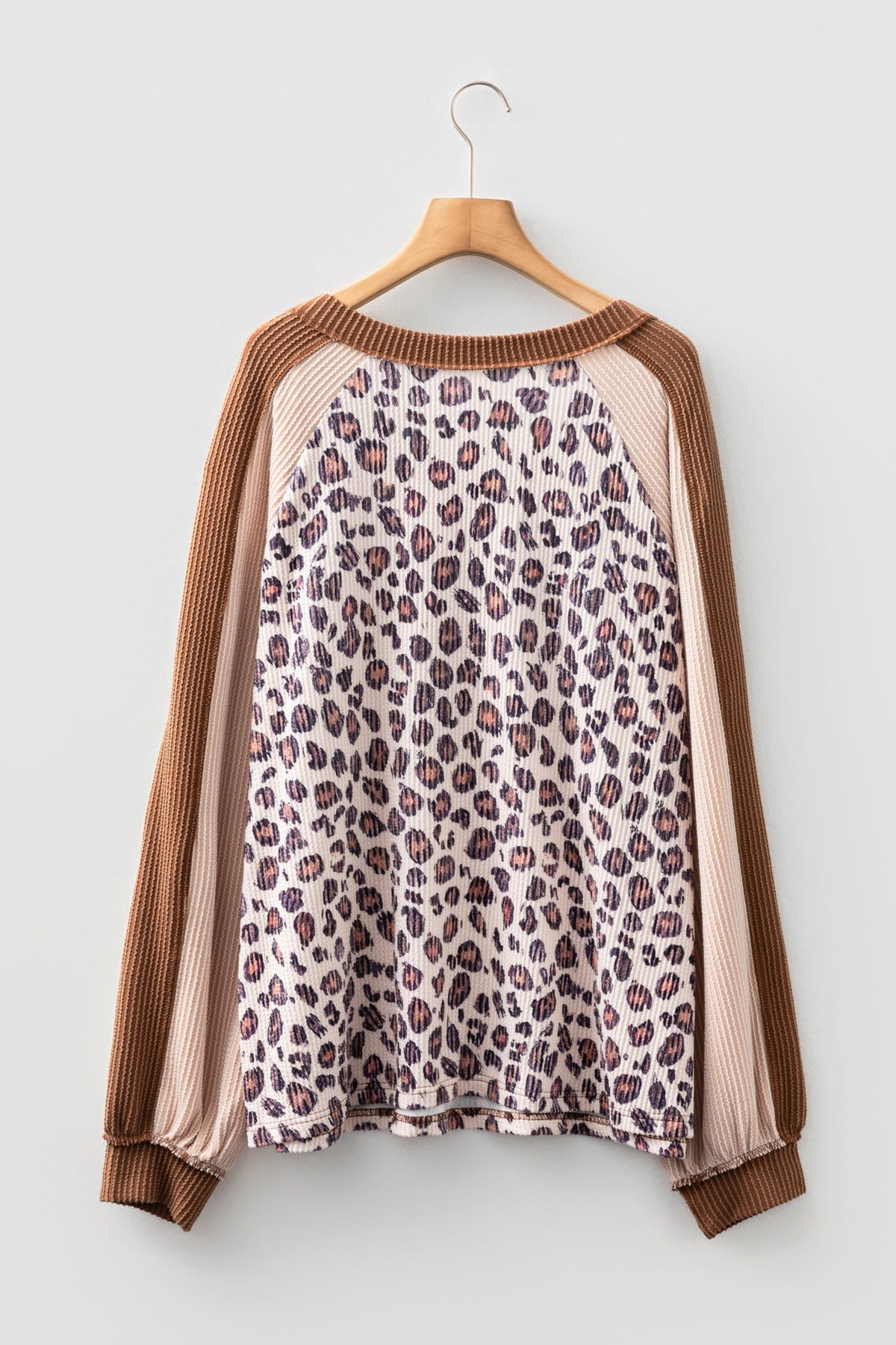 Wild & Free Leopard Colorblock Pullover