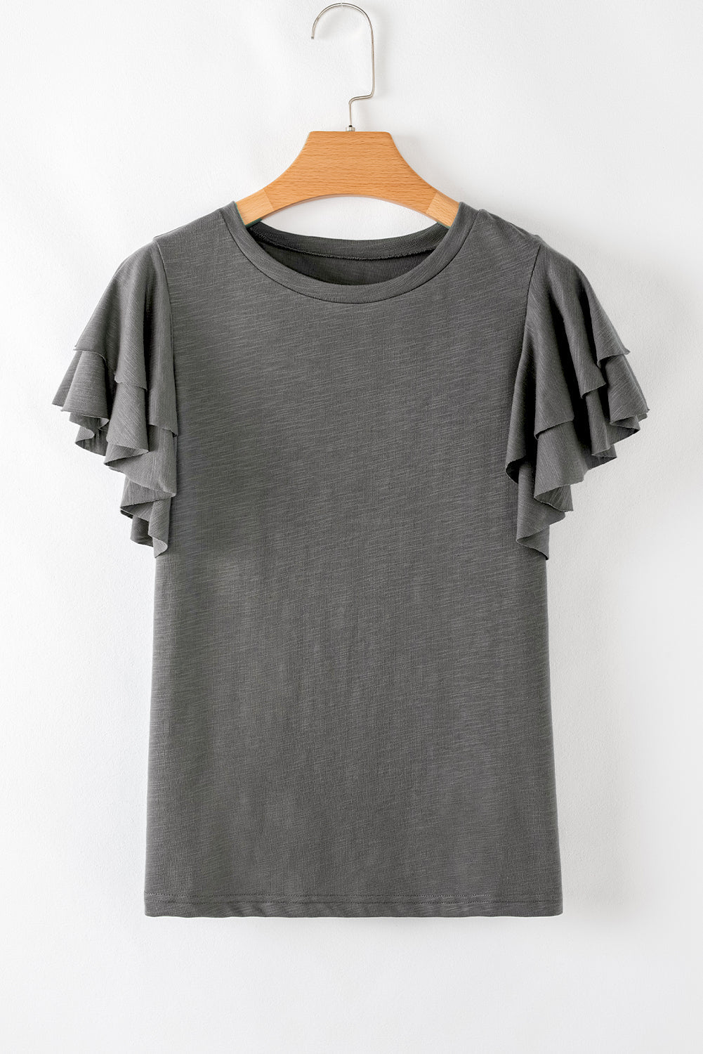 Everyday Ruffle Sleeve Knit Top
