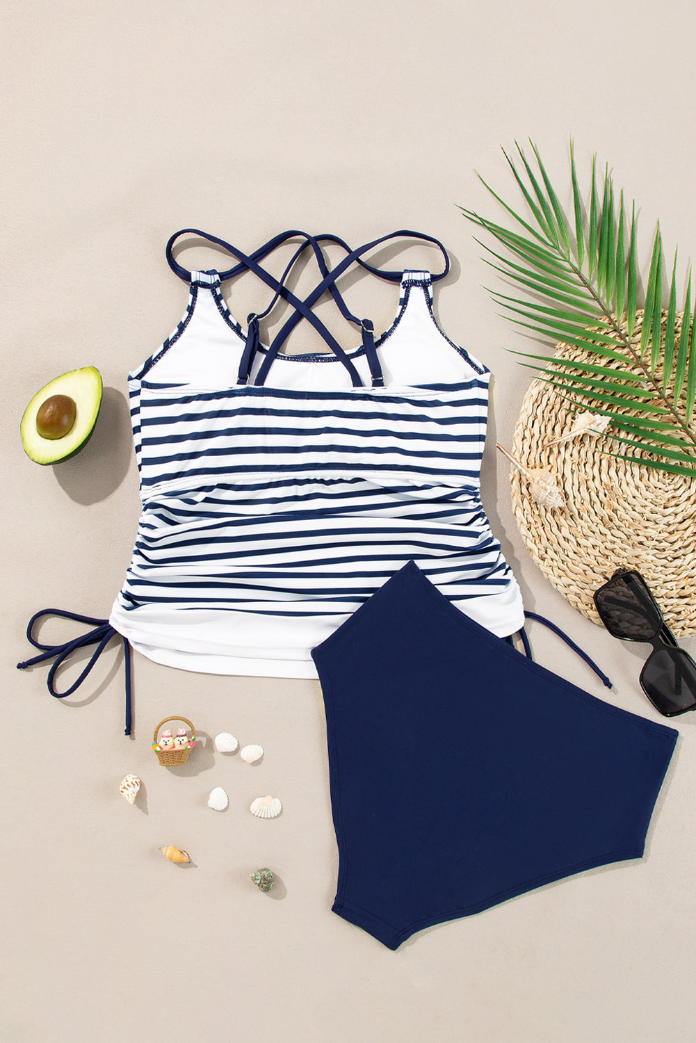 Coastal Escape High-Waist Tankini Set
