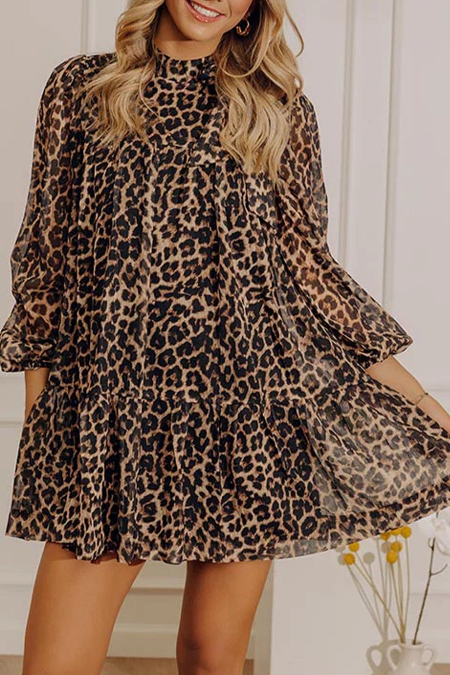 Wild Side Leopard Mini Dress