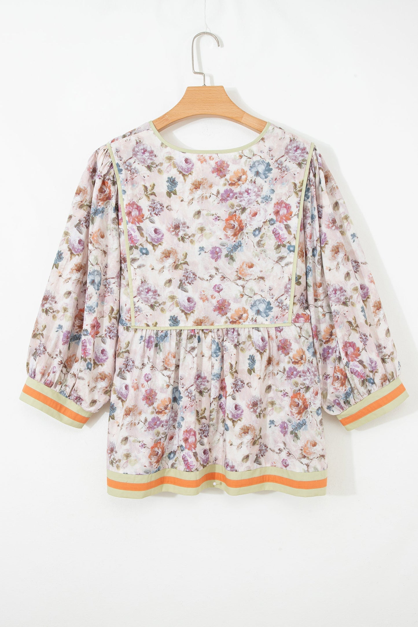 Prairie Bloom Cotton Babydoll Blouse