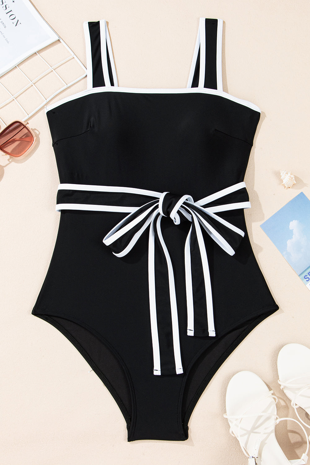 Riviera Belted One-Piece Swimsuit