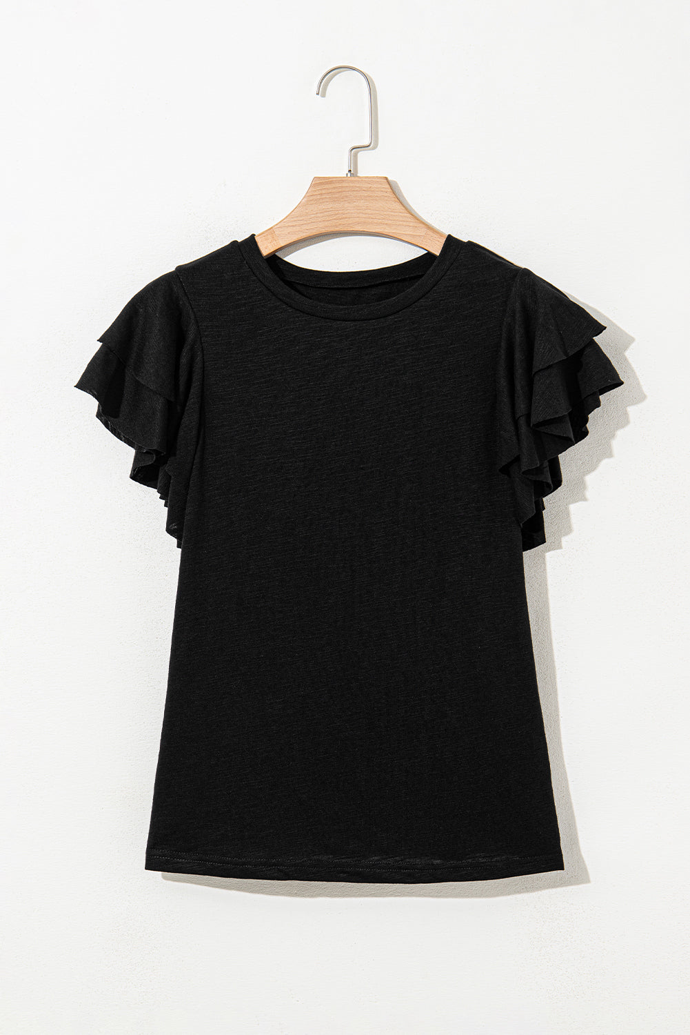 Everyday Ruffle Sleeve Knit Top