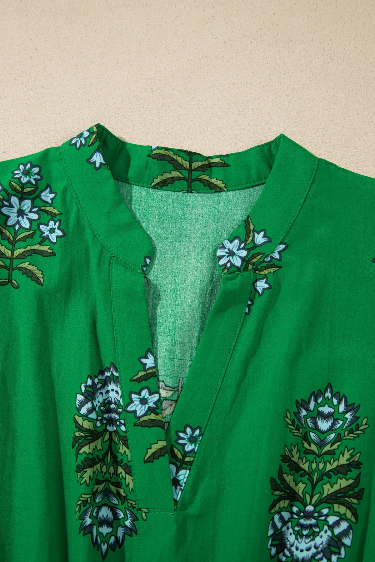Emerald Wildflower Smocked Maxi Dress
