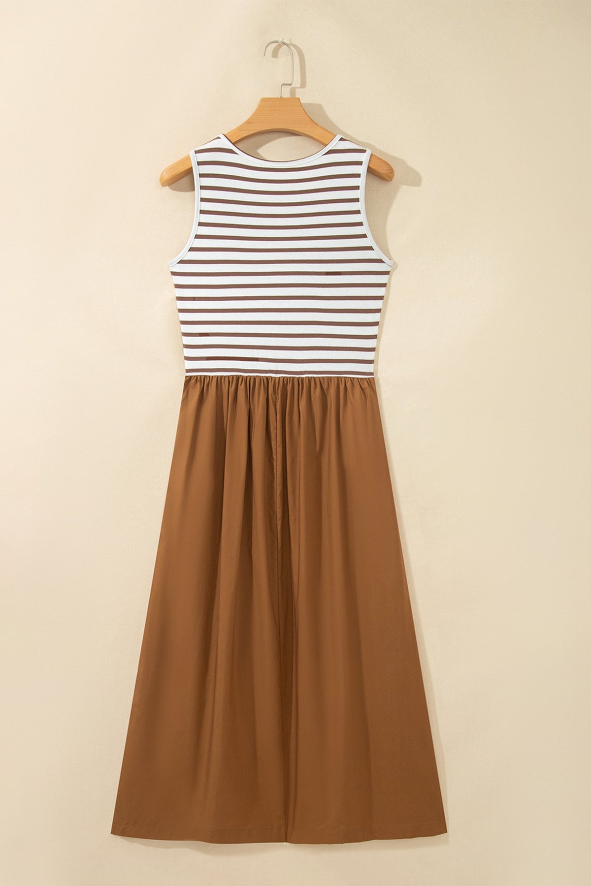 Sundown Stripe Patchwork Maxi Dress