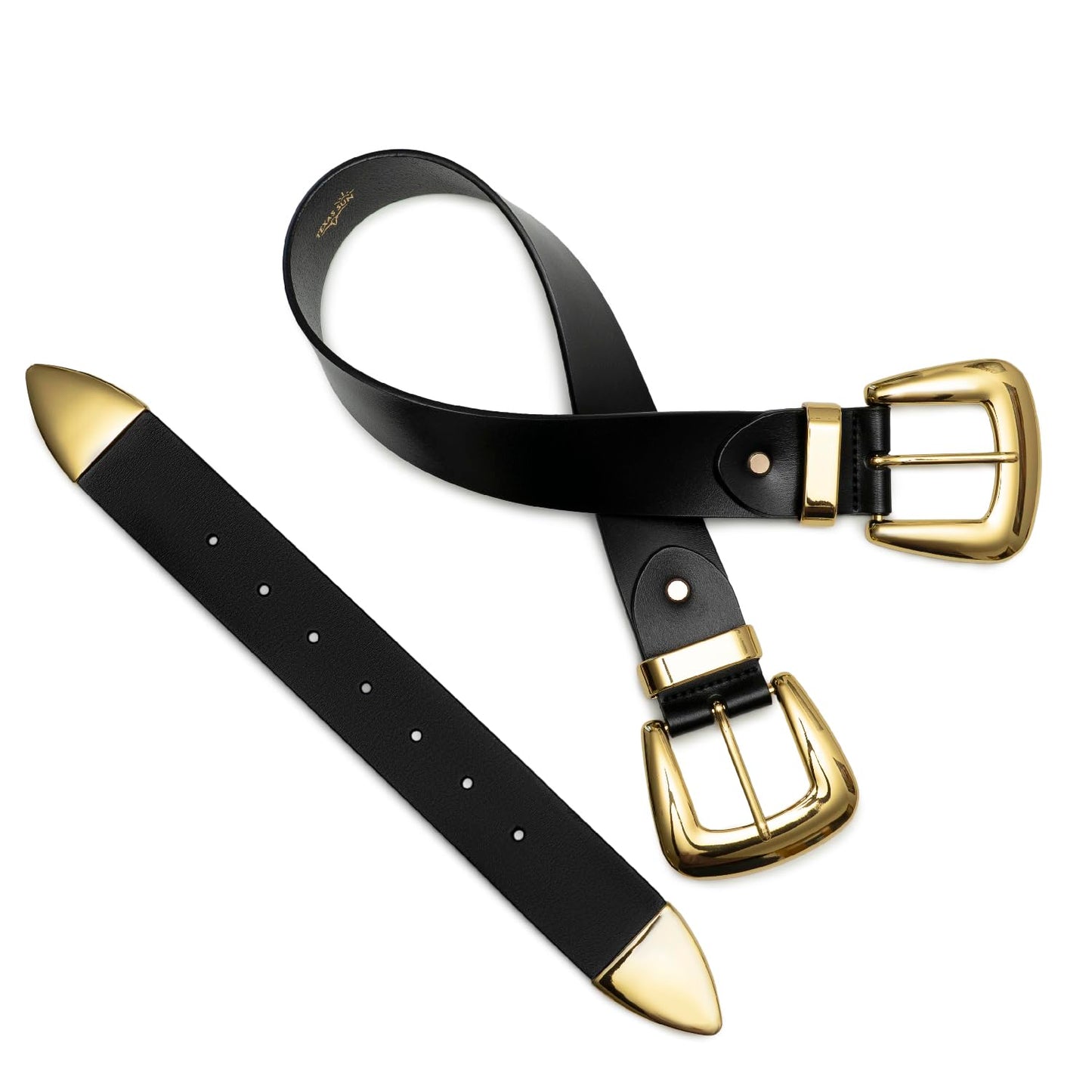The Double Take Western Leather Belt