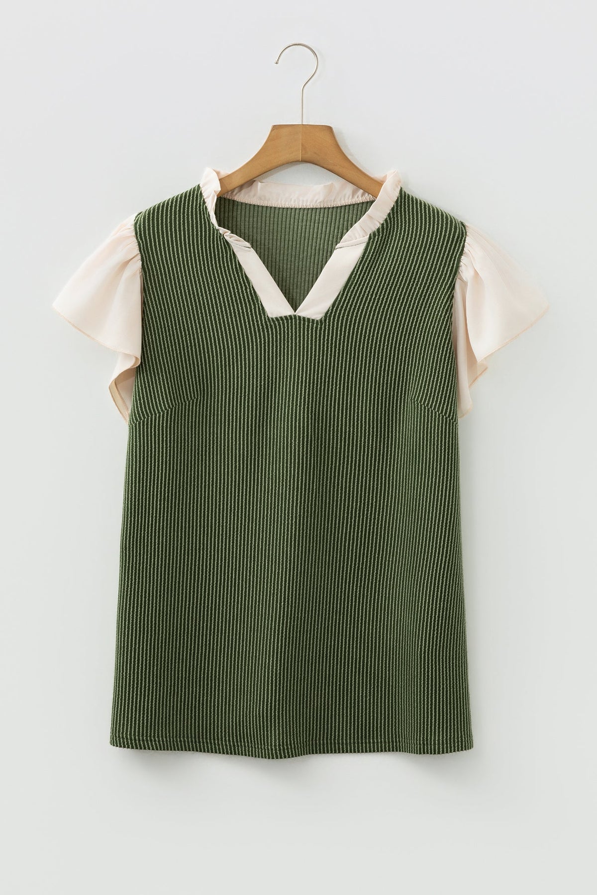 Ranch Day Contrast Ribbed Top