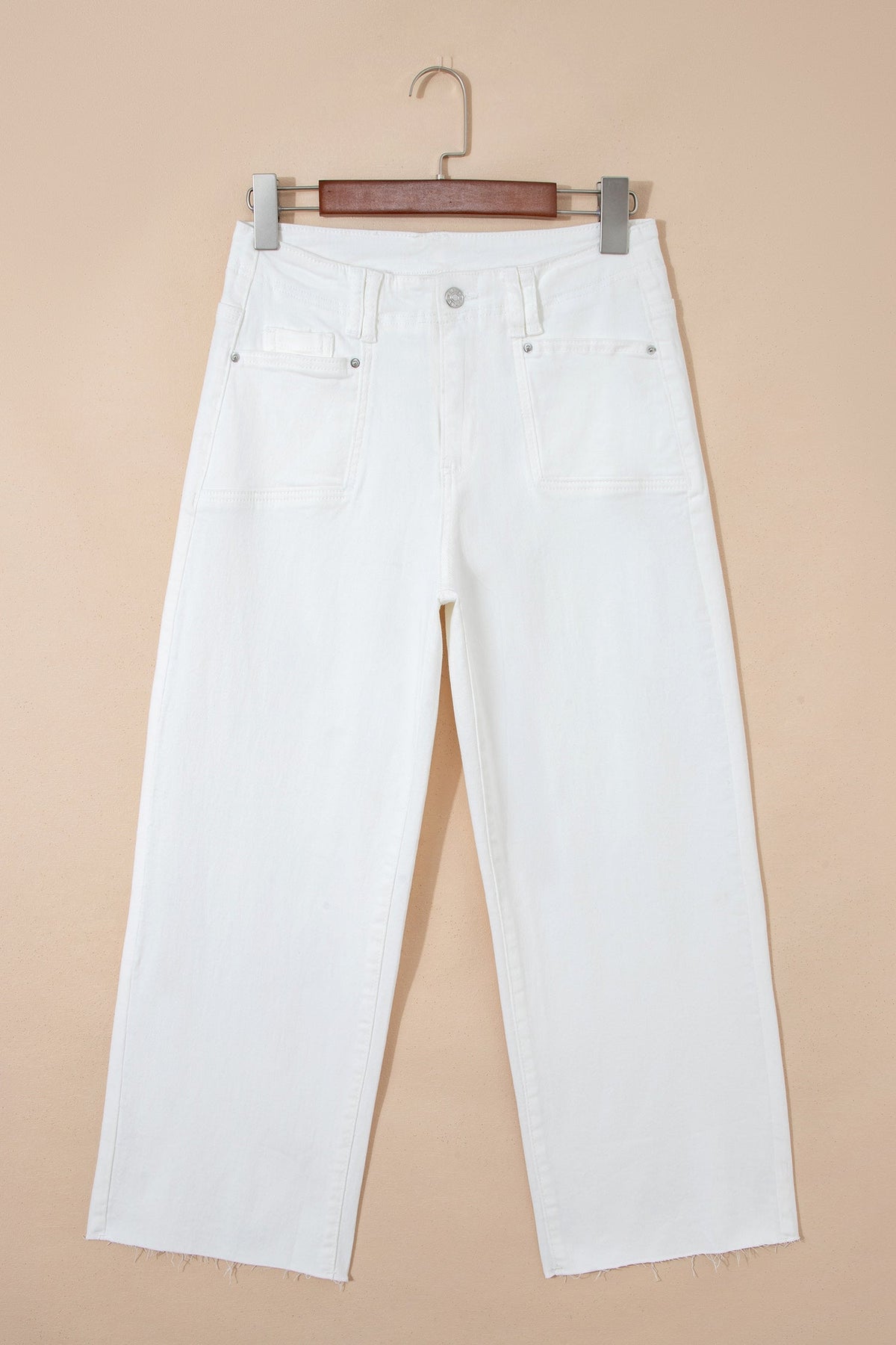 The White Willow Raw Hem Jeans