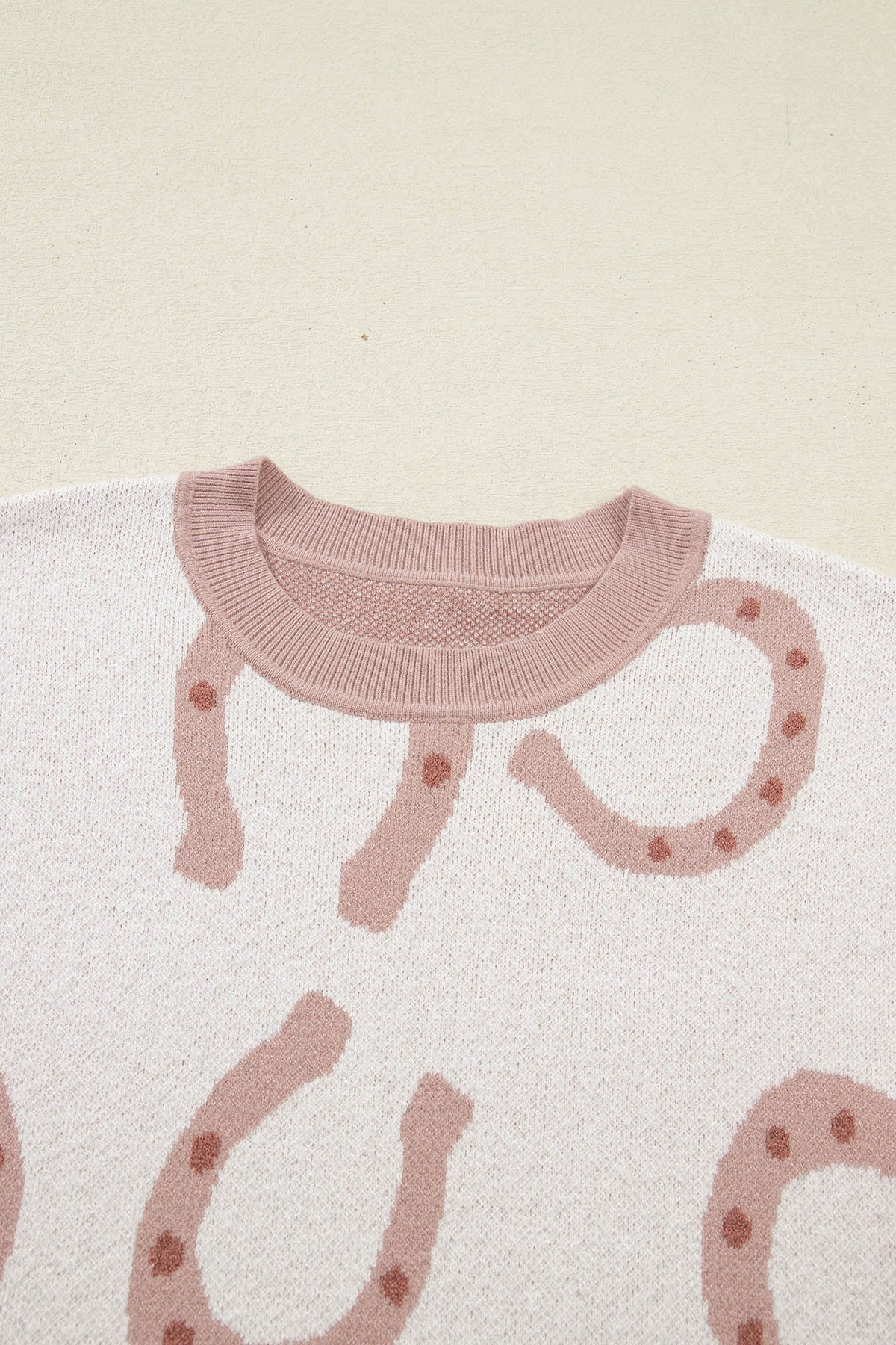 Lucky in Love Horseshoe Knit Top