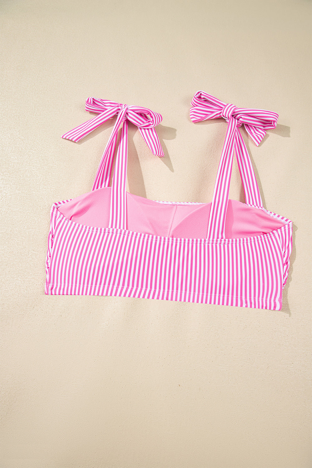 Pink Sunset Stripe Bikini Set
