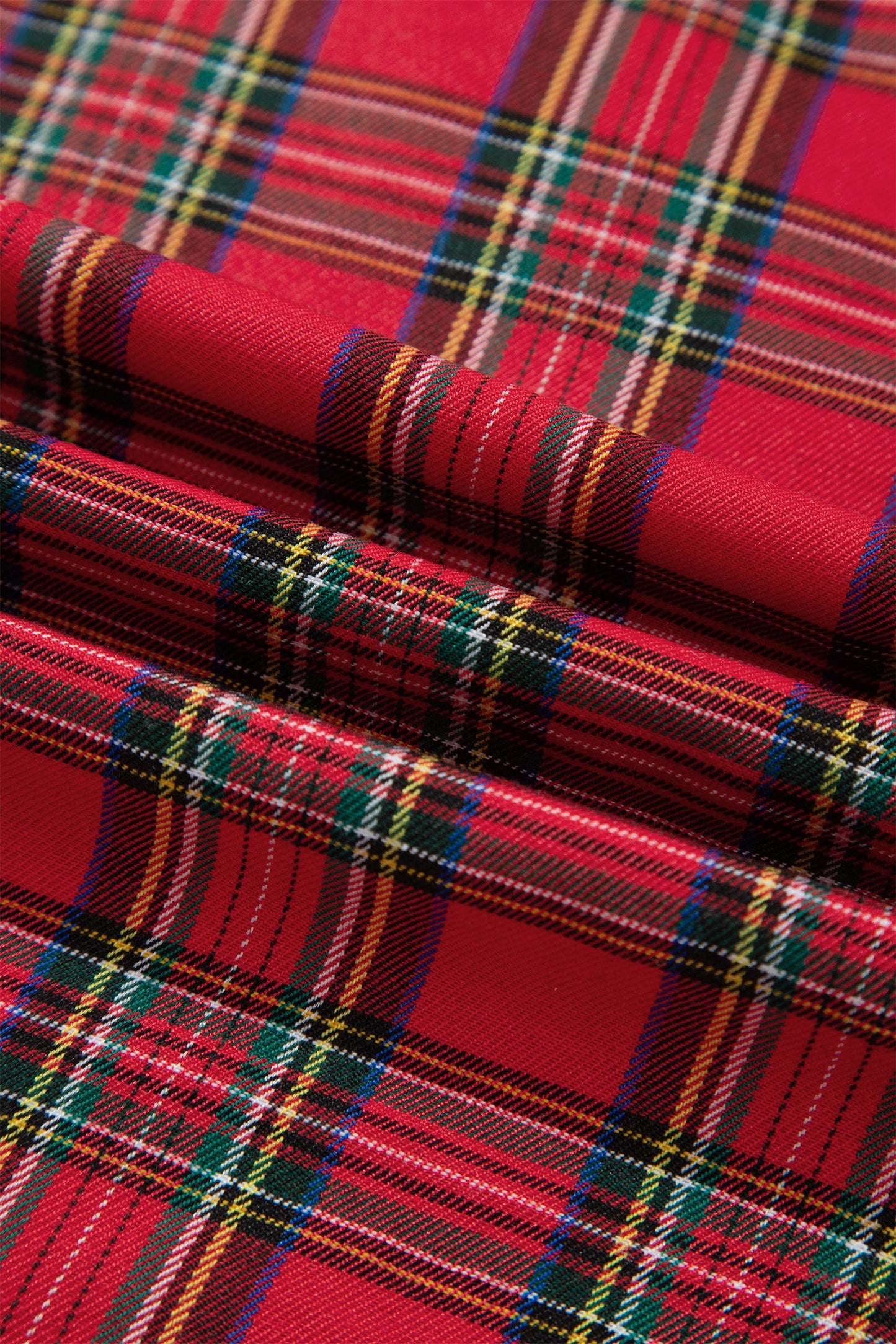 Yuletide Ranch Plaid Mini Dress