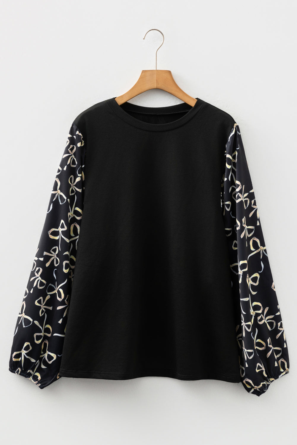 Midnight Prairie Bow Sleeve Blouse