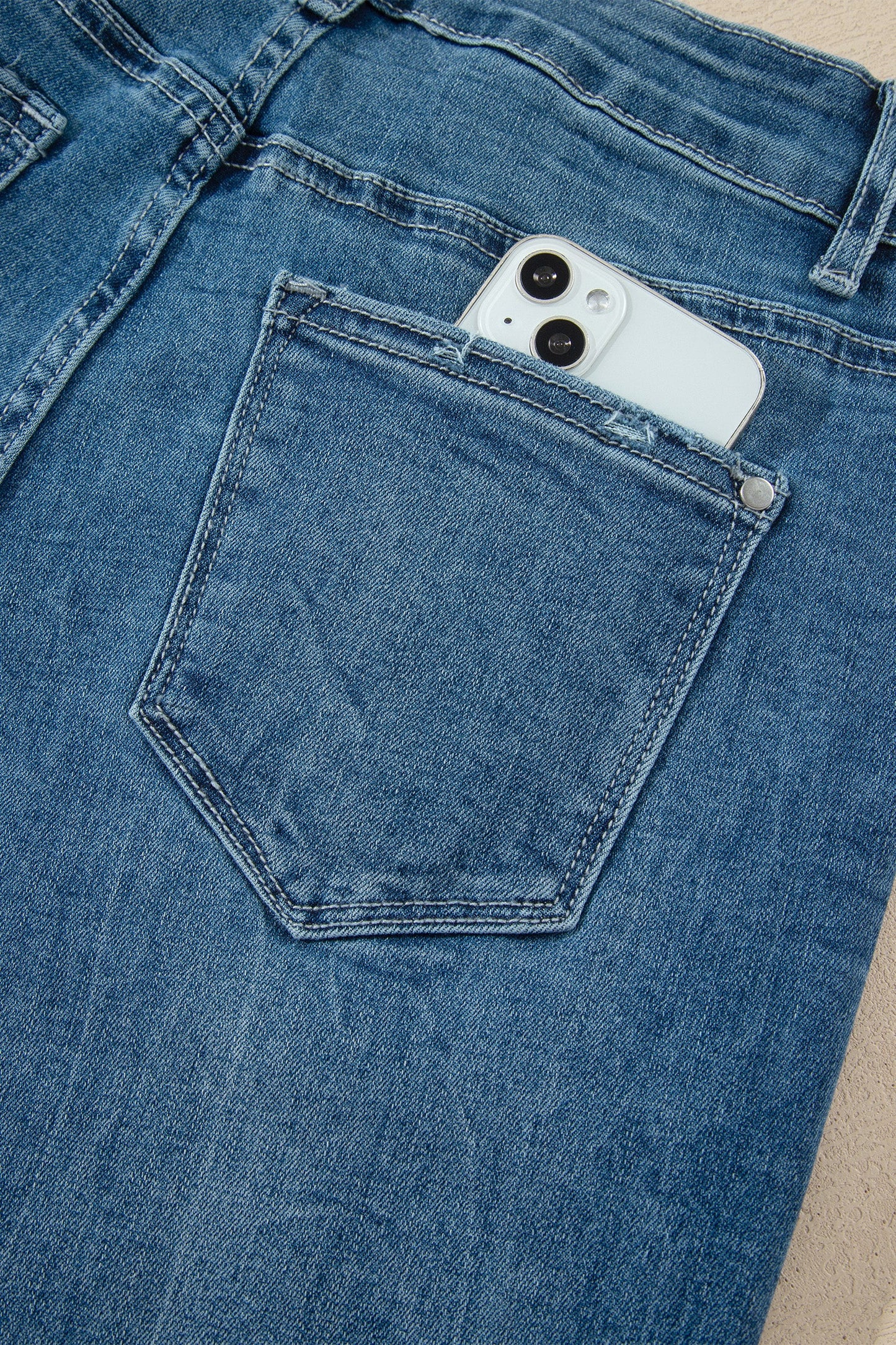Sundown High Rise Frayed Flare Jeans
