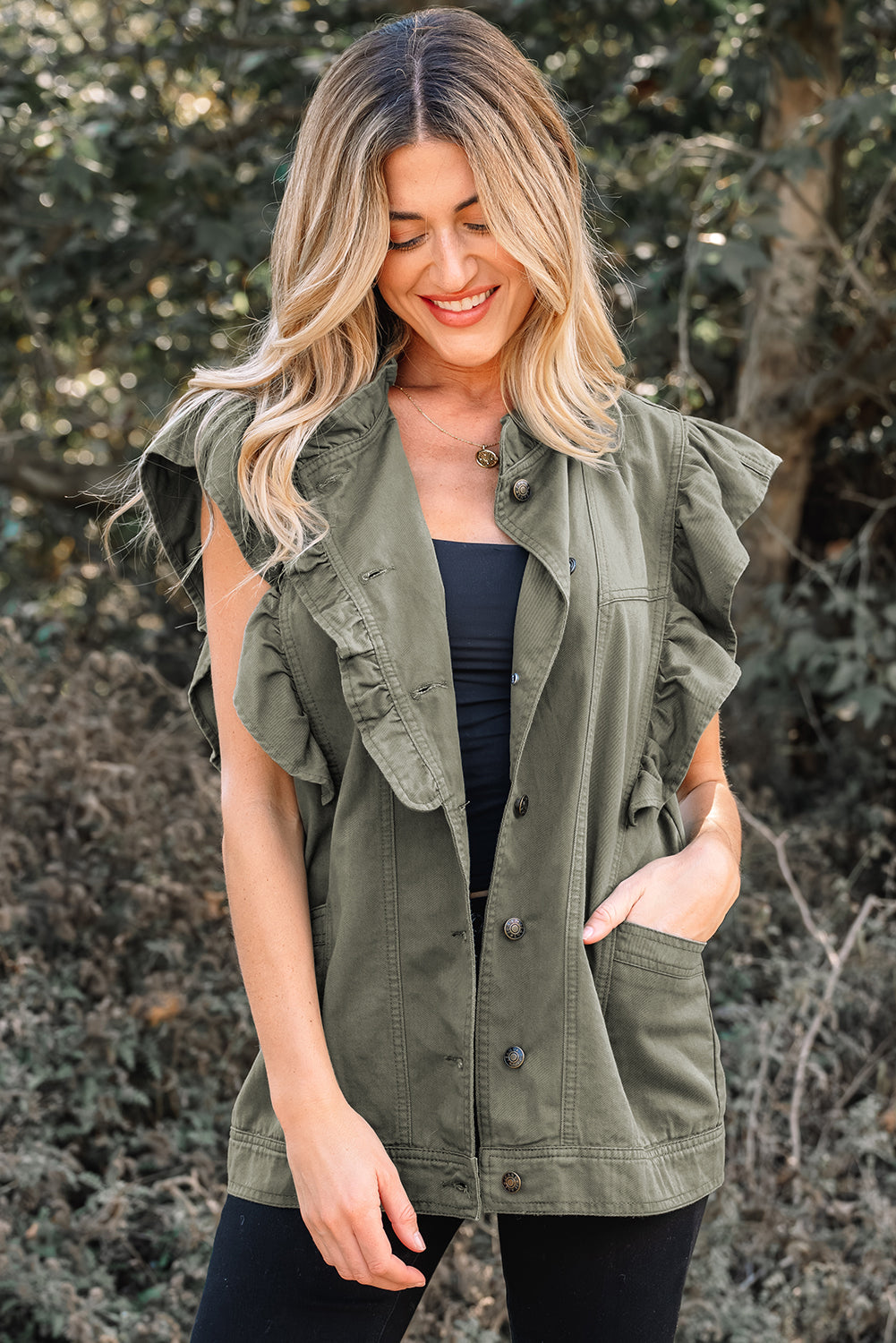 Sagebrush Ruffle Utility Vest