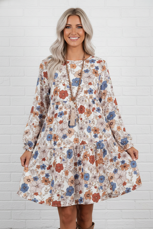 Wildflower Waltz Ruffle Dress