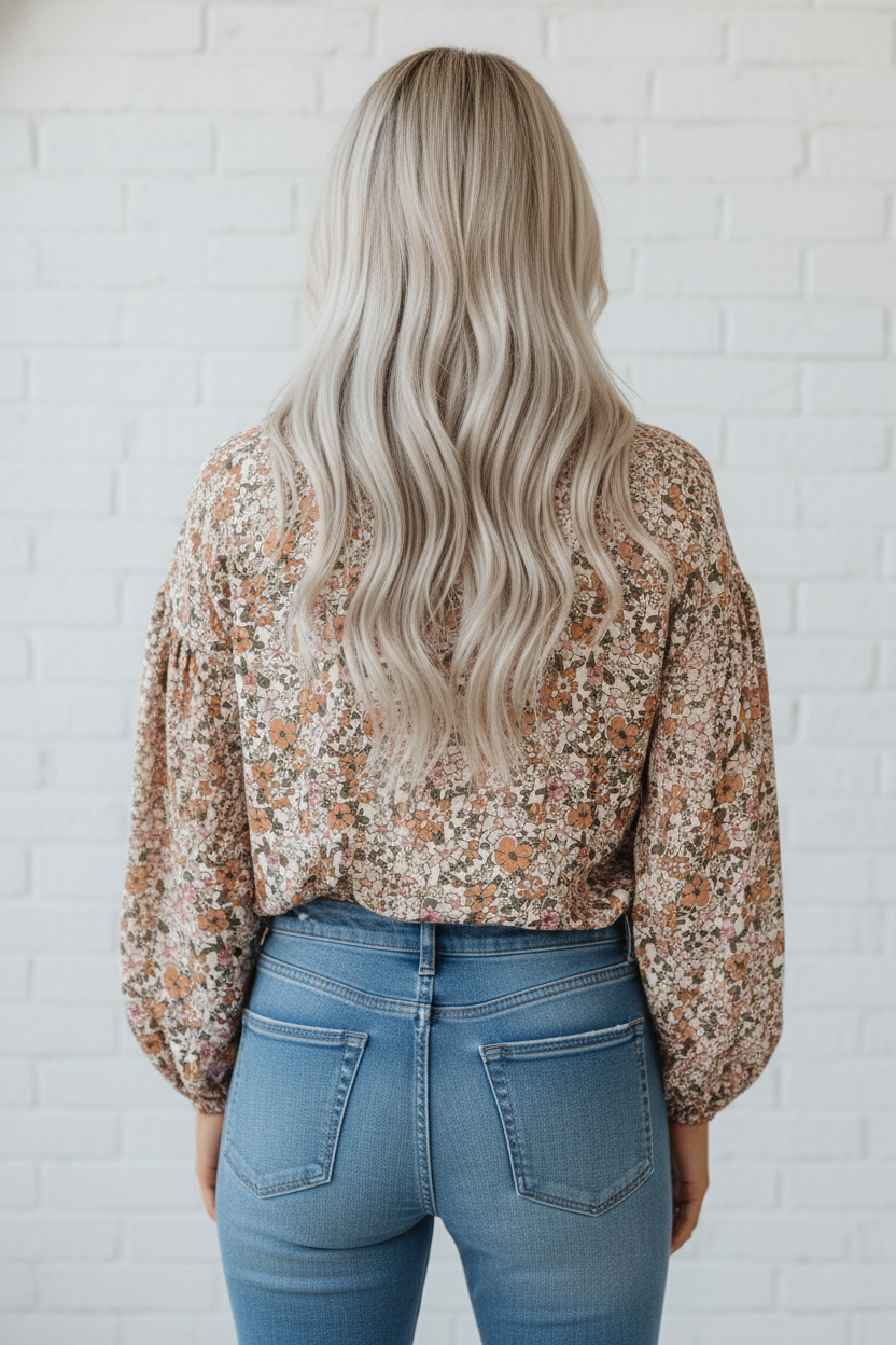 Autumn Prairie Floral Blouse