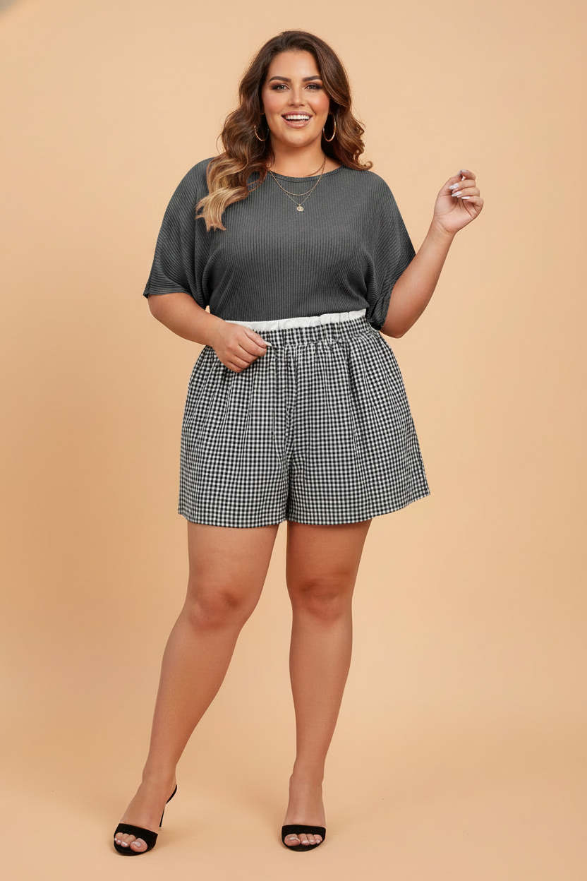 Sweet Gingham Ruffle Shorts