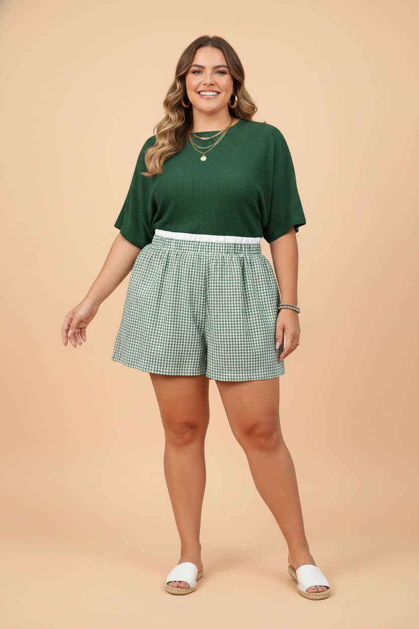 Sweet Gingham Ruffle Shorts